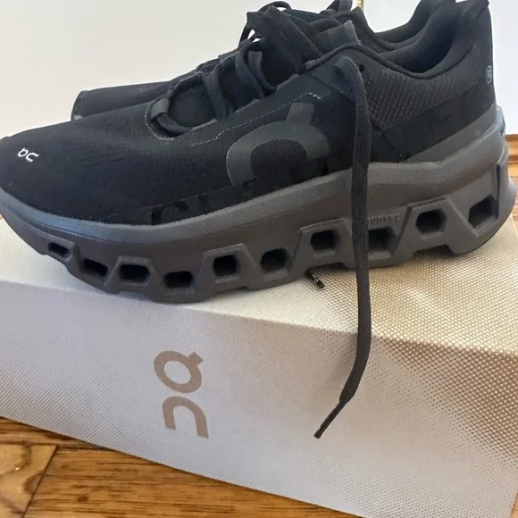 On Running Women's Black Sneakers - Picture 4 of 5